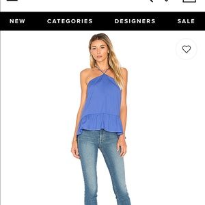 NWT Amanda Uprichard Lorelai Halter Purple size P / XS